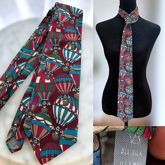 Mickey Mouse Disney Silk Tie 3.5” W 51” L - Picture 1 of 12